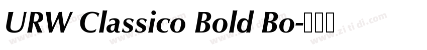 URW Classico Bold Bo字体转换